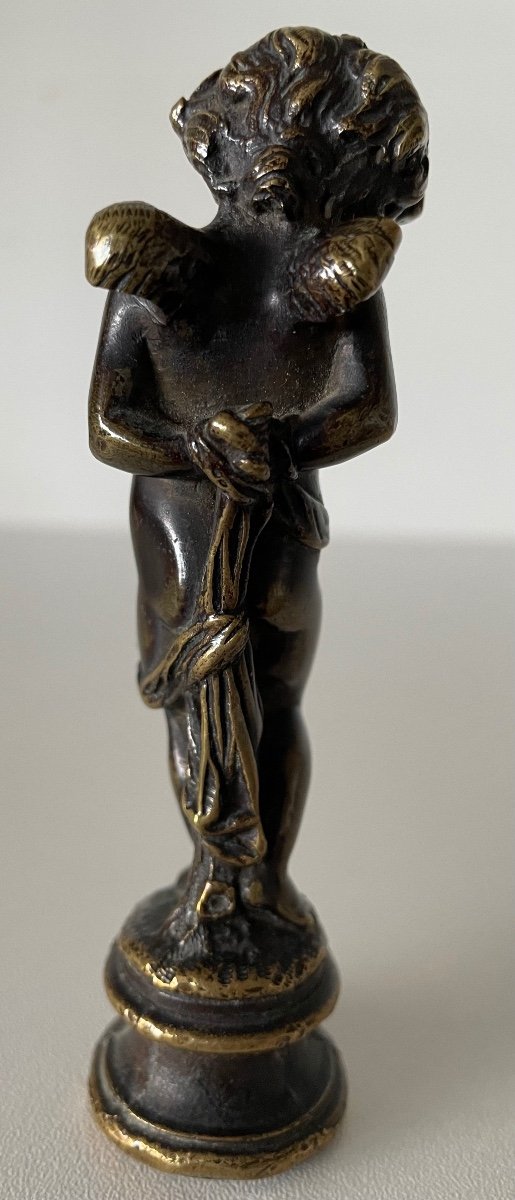 Cachet en bronze Représentant Un Angelot-photo-5