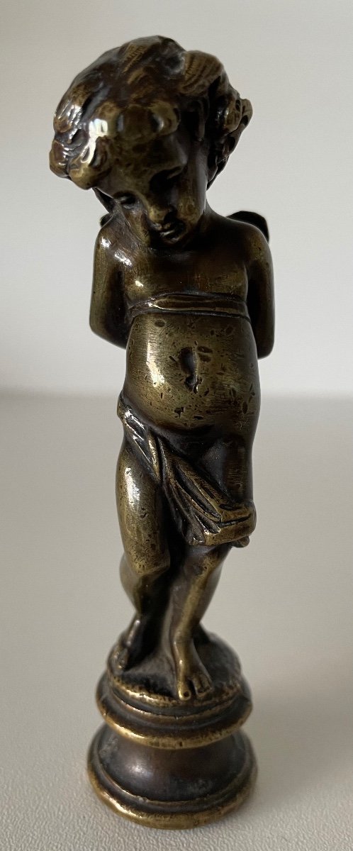 Cachet en bronze Représentant Un Angelot