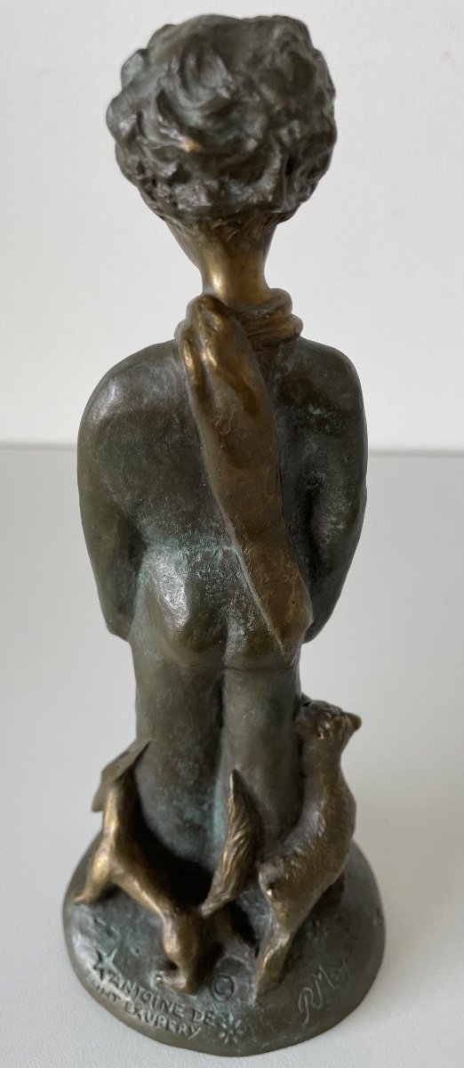 Le Petit Prince , Sculpture En Bronze-photo-5