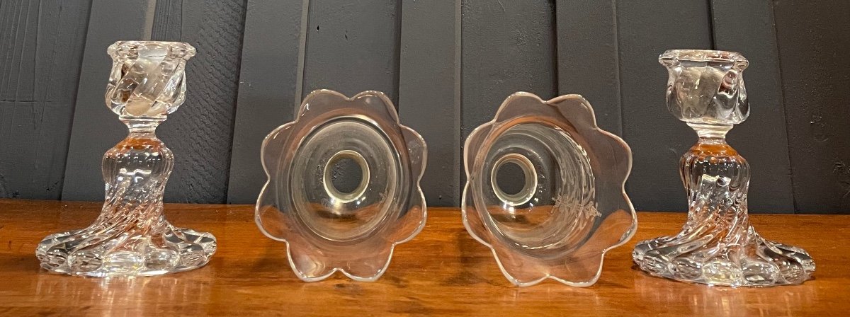 Paire De Photophores De La Maison Baccarat-photo-5