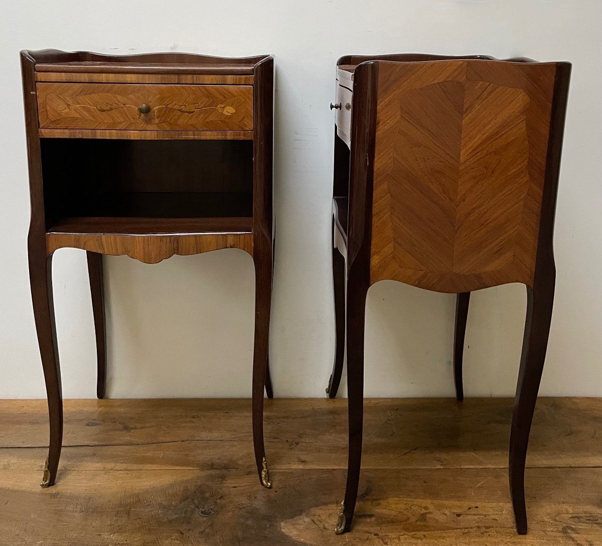 Paire De Chevets De Style Louis XV-photo-1