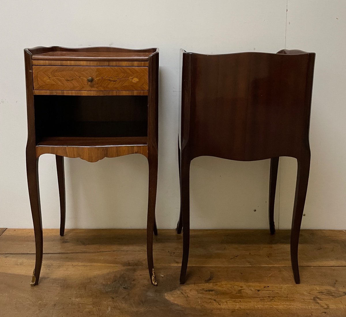 Paire De Chevets De Style Louis XV-photo-8