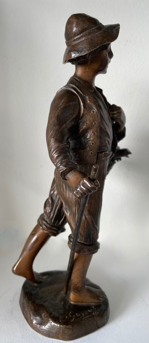 The Little Geese Seller, Bronze Subject-photo-4
