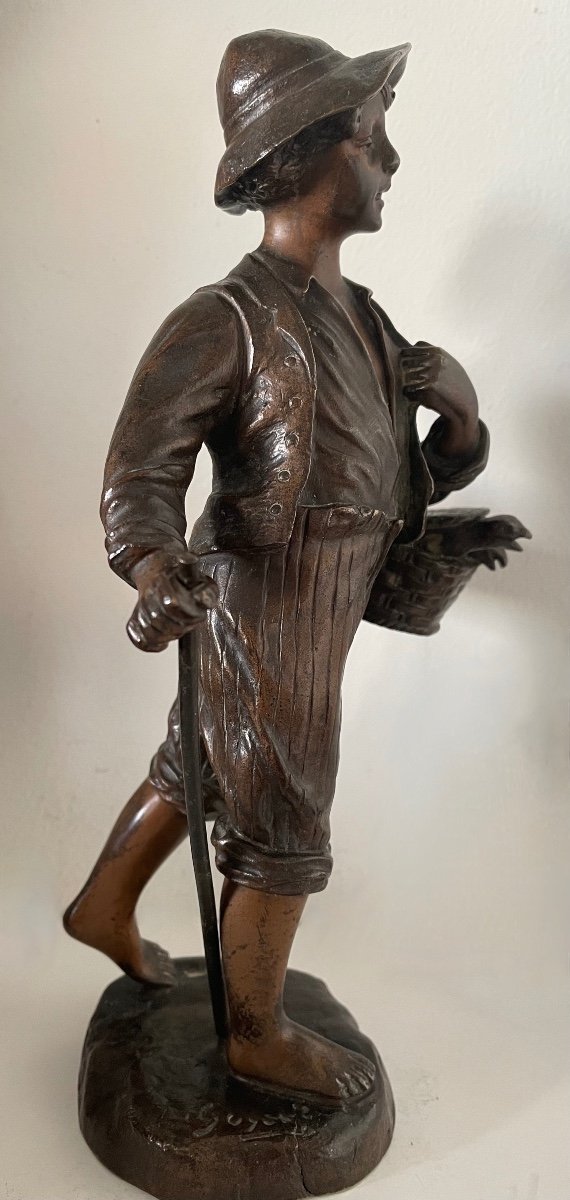 The Little Geese Seller, Bronze Subject-photo-2