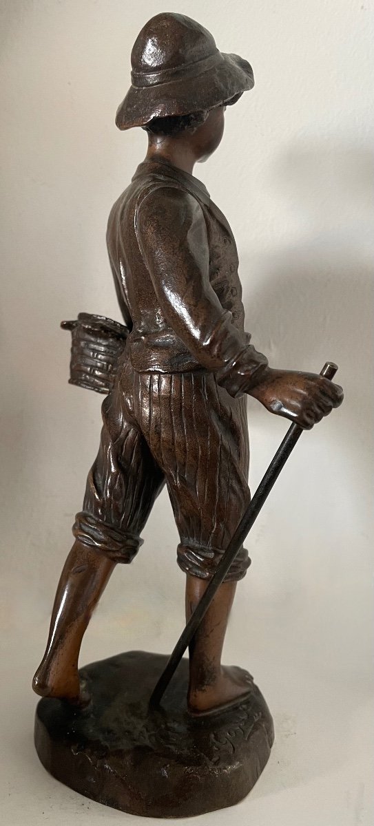 The Little Geese Seller, Bronze Subject-photo-3