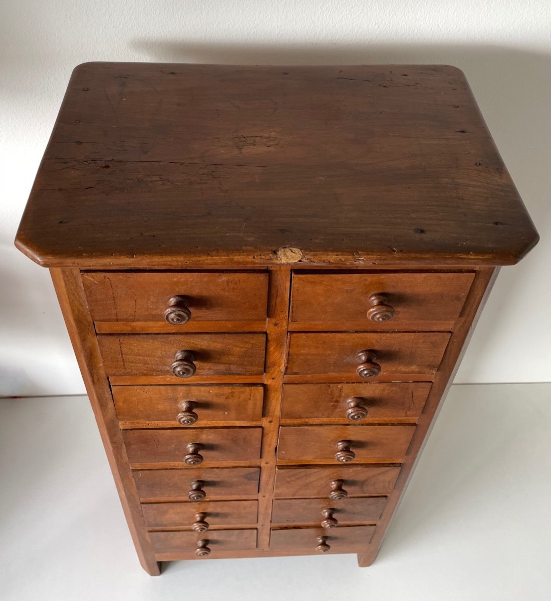 Small Walnut And Cherry Furniture With Drawer -photo-6