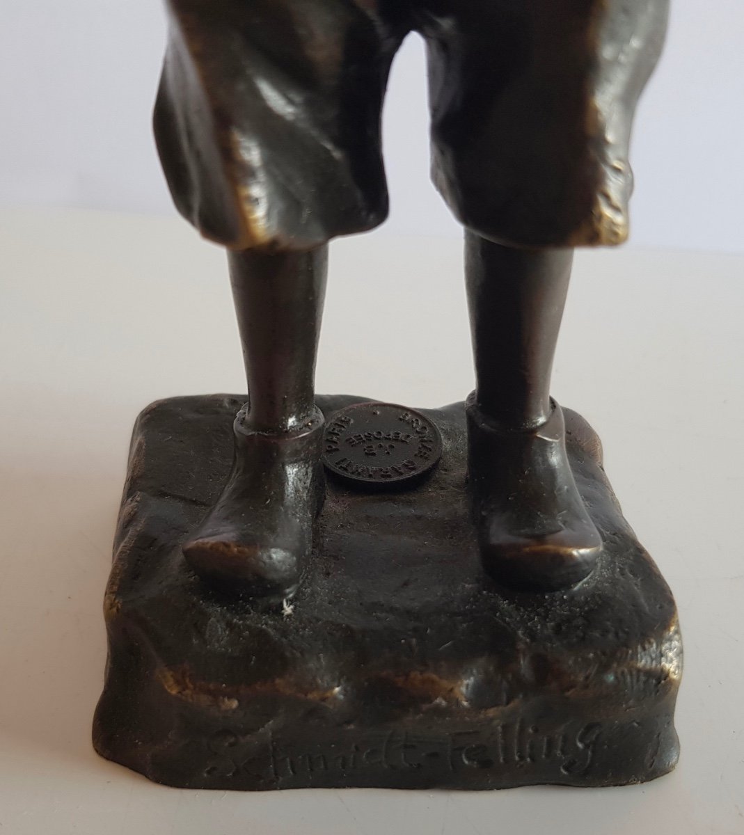 The Little Smoker, Bronze Subject-photo-3
