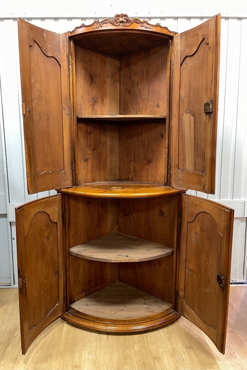 Double Body Corner Cabinet In Walnut-photo-2