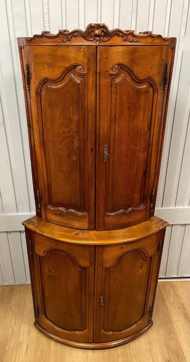 Double Body Corner Cabinet In Walnut-photo-3