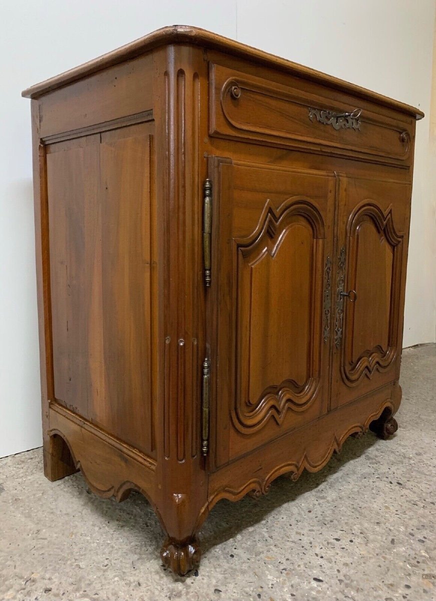 Petit Bahut En Noyer D époque De La Fin Du XVIII ème siècle-photo-3