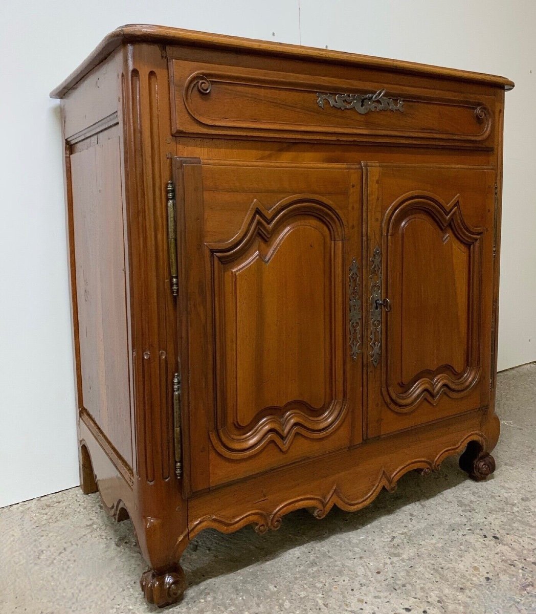 Petit Bahut En Noyer D époque De La Fin Du XVIII ème siècle-photo-8