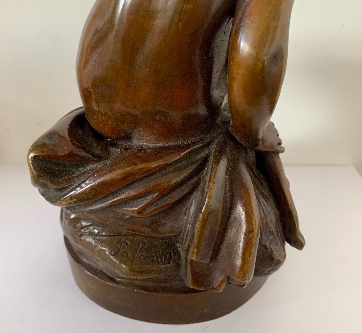 La Sortie De Bain, Sculpture En Bronze-photo-8