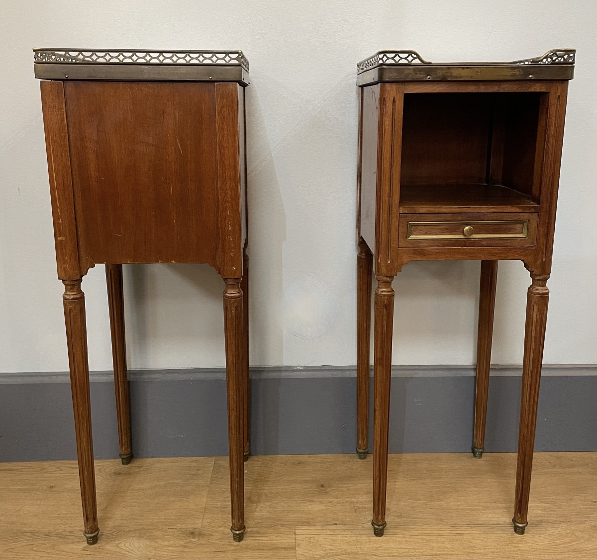 Paire De Chevets De Style Louis XVI -photo-7