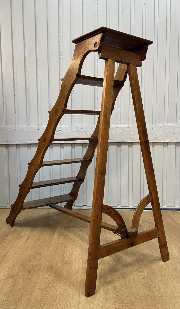 Walnut Library Step Stool-photo-3