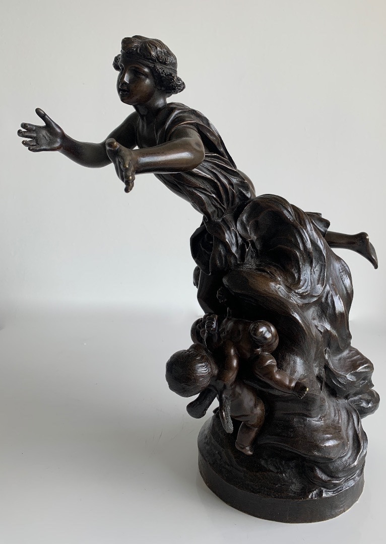 Bronze Sculpture Depicting Cupid Surrounded By Putti-photo-4