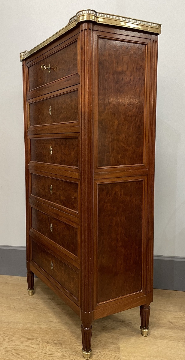 Chiffonnier En Acajou De Style Louis XVI-photo-3