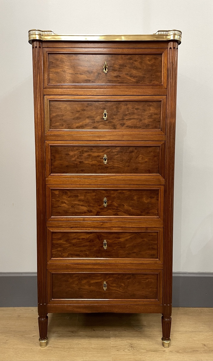 Chiffonnier En Acajou De Style Louis XVI