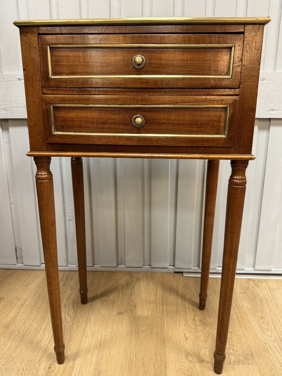 Petite table d appoint en noyer-photo-4