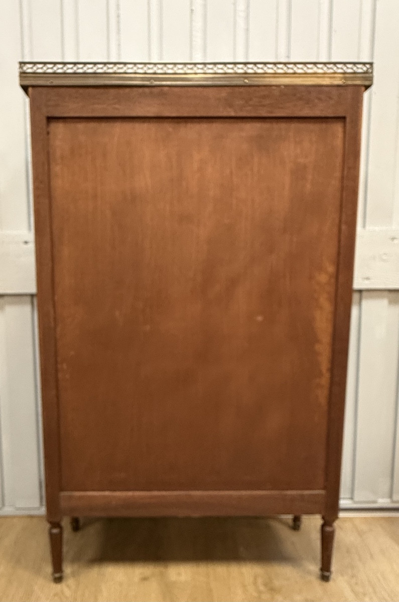Louis XVI Style Mahogany Bibus-photo-3
