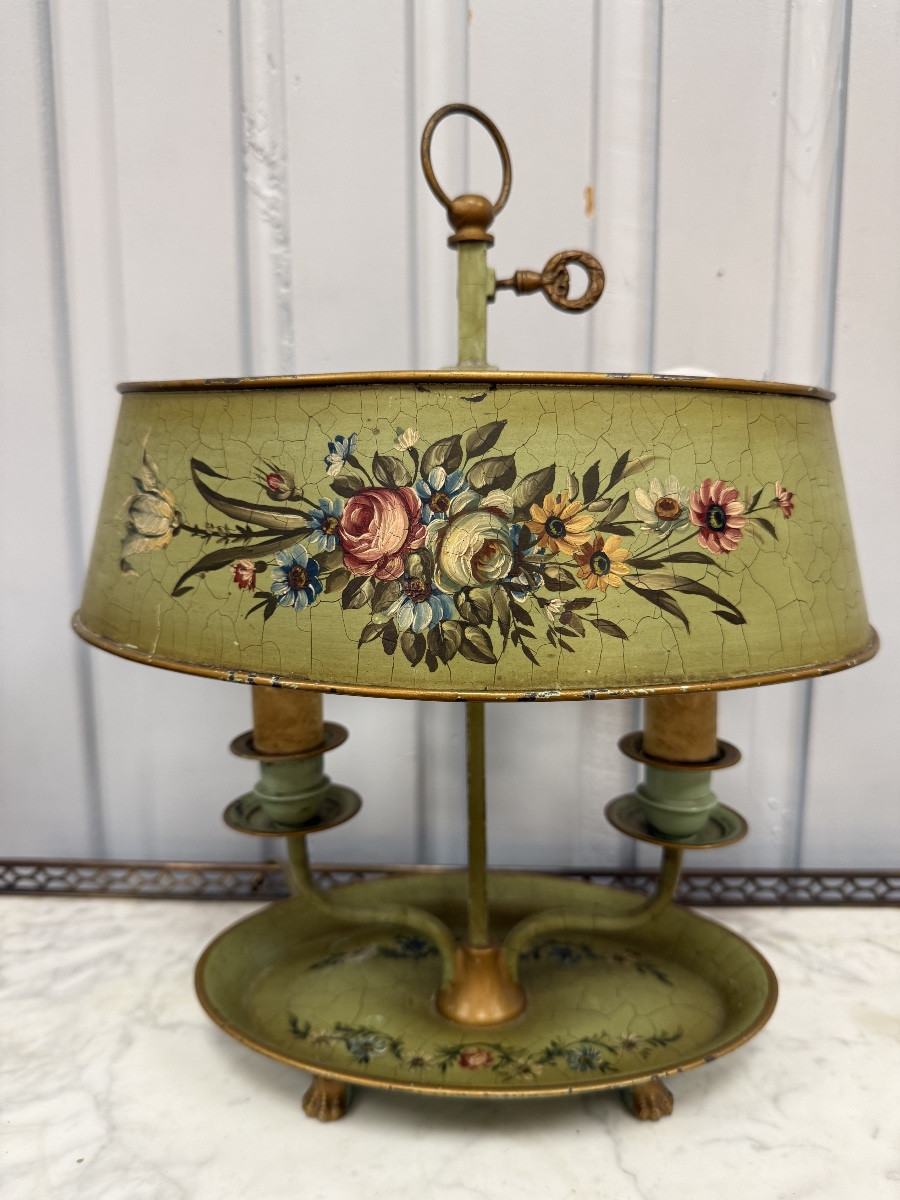 Lampe bouillotte en tôle peinte