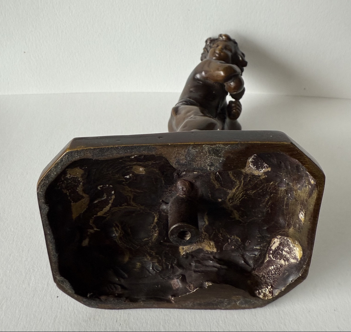 Bronze Subject, The Child And The Chick -photo-4