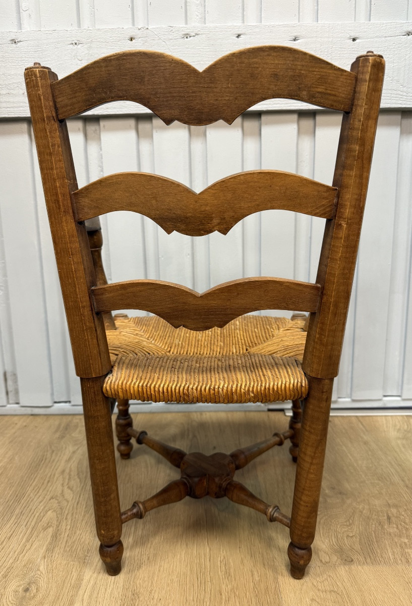 Petite chaise provençale de maitrise ou de poupée -photo-1