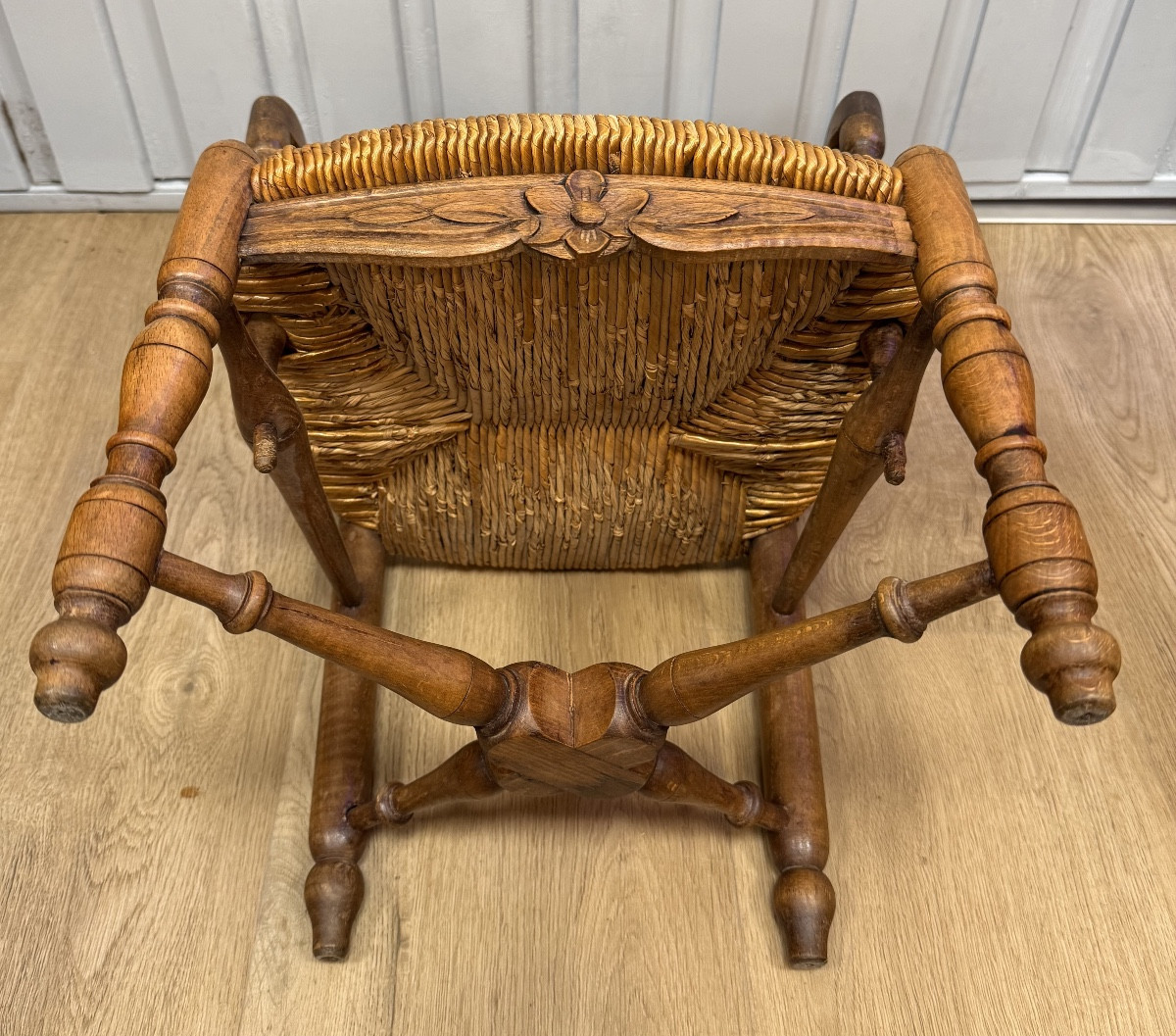 Petite chaise provençale de maitrise ou de poupée -photo-4