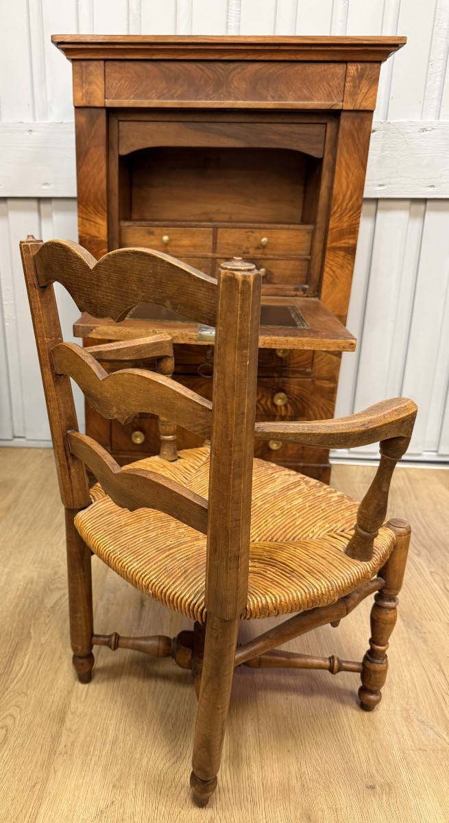 Petite chaise provençale de maitrise ou de poupée -photo-8