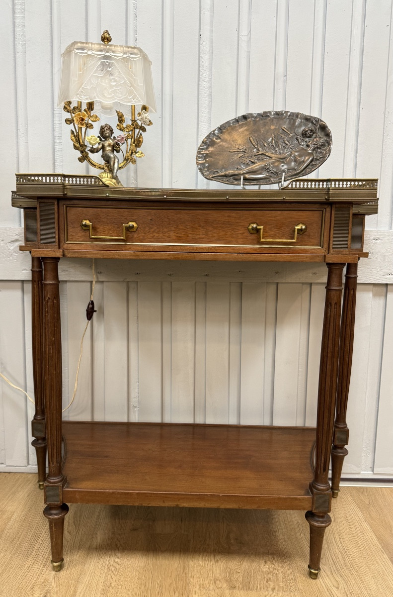 Console de style Louis XVI en acajou-photo-2