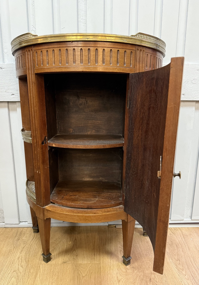 Louis XVI Style Half-moon Serving Trolley -photo-1