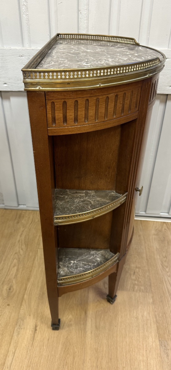 Louis XVI Style Half-moon Serving Trolley -photo-8