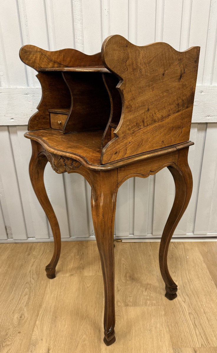Provencal Walnut Side Table-photo-1