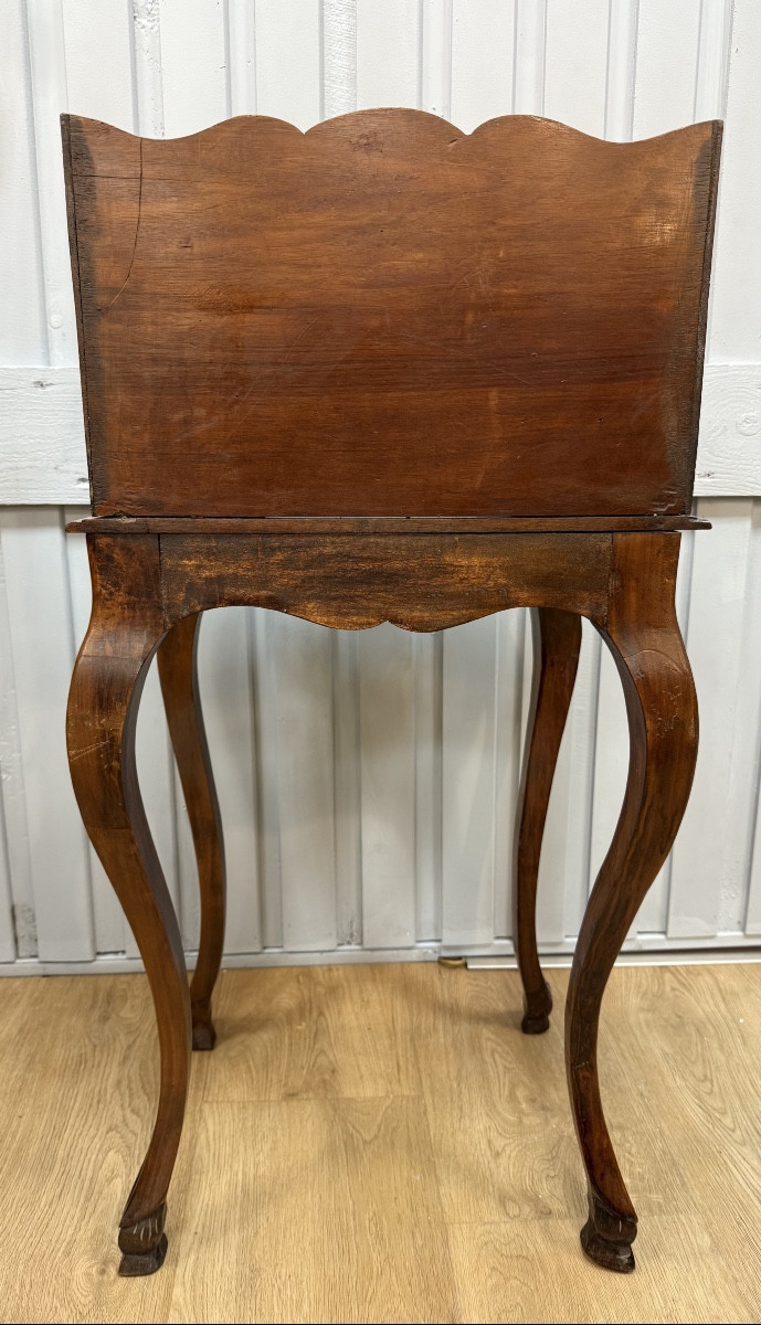 Provencal Walnut Side Table-photo-3