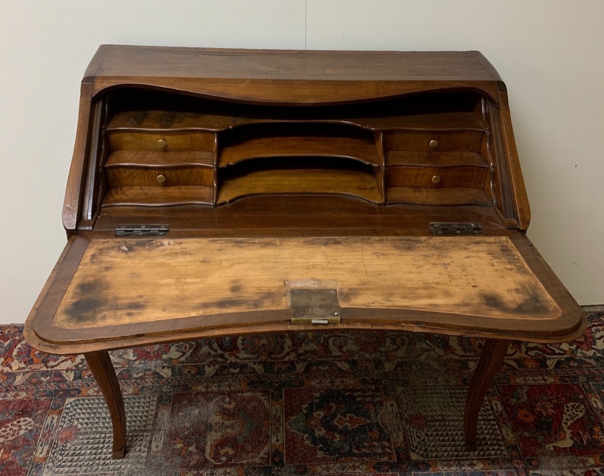 Louis XV Style Marquetry Donkey Back Desk -photo-1