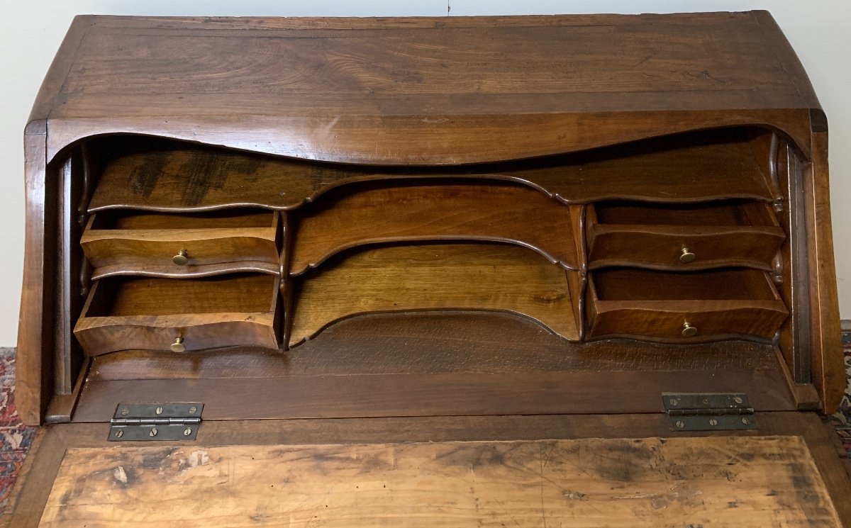 Louis XV Style Marquetry Donkey Back Desk -photo-2