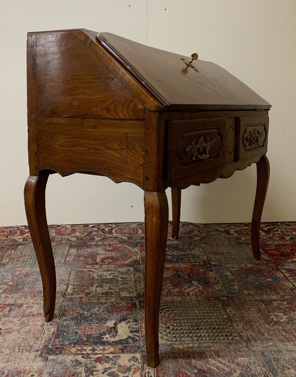 Louis XV Style Marquetry Donkey Back Desk -photo-6