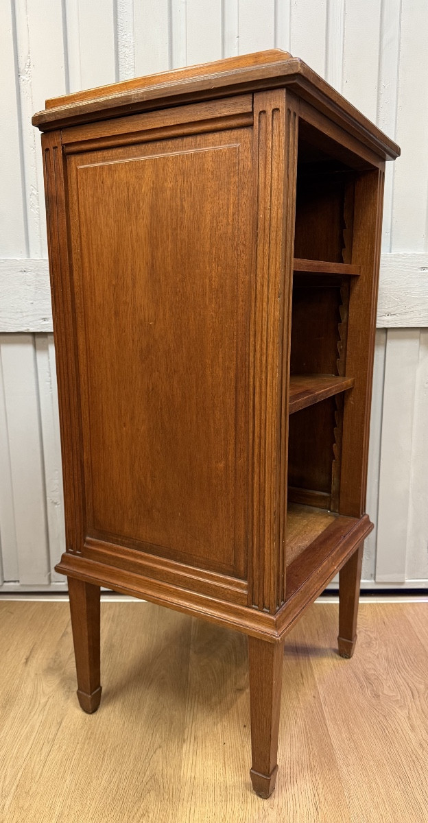 Louis XVI Style Walnut Bookcase-photo-4