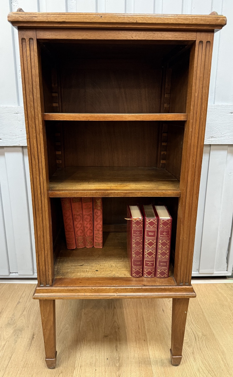 Louis XVI Style Walnut Bookcase-photo-7