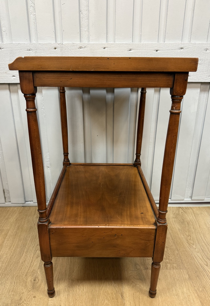 Cherry Wood Side Table Or Serving Cart-photo-6
