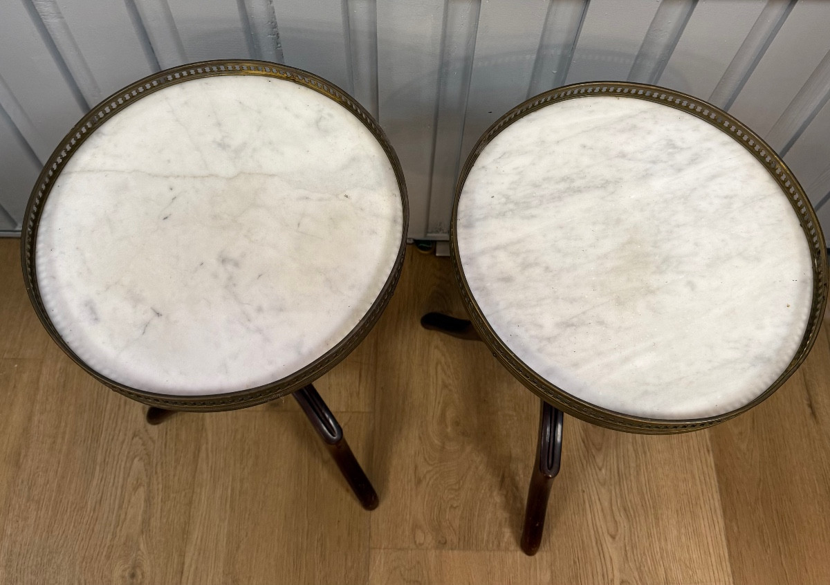 Pair Of Mahogany Side Tables -photo-7