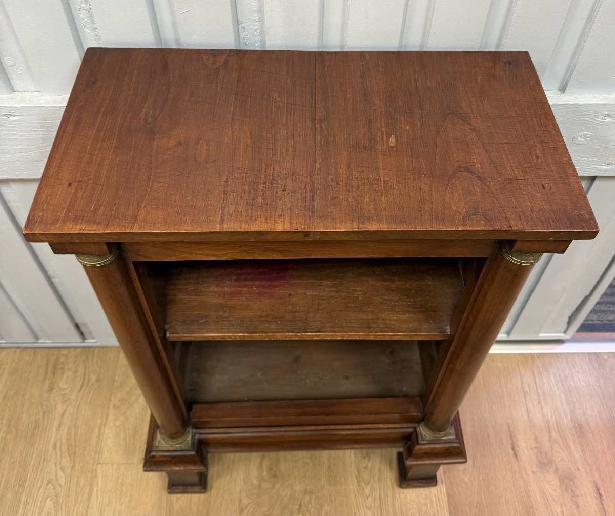Empire Style Walnut Bookcase-photo-5