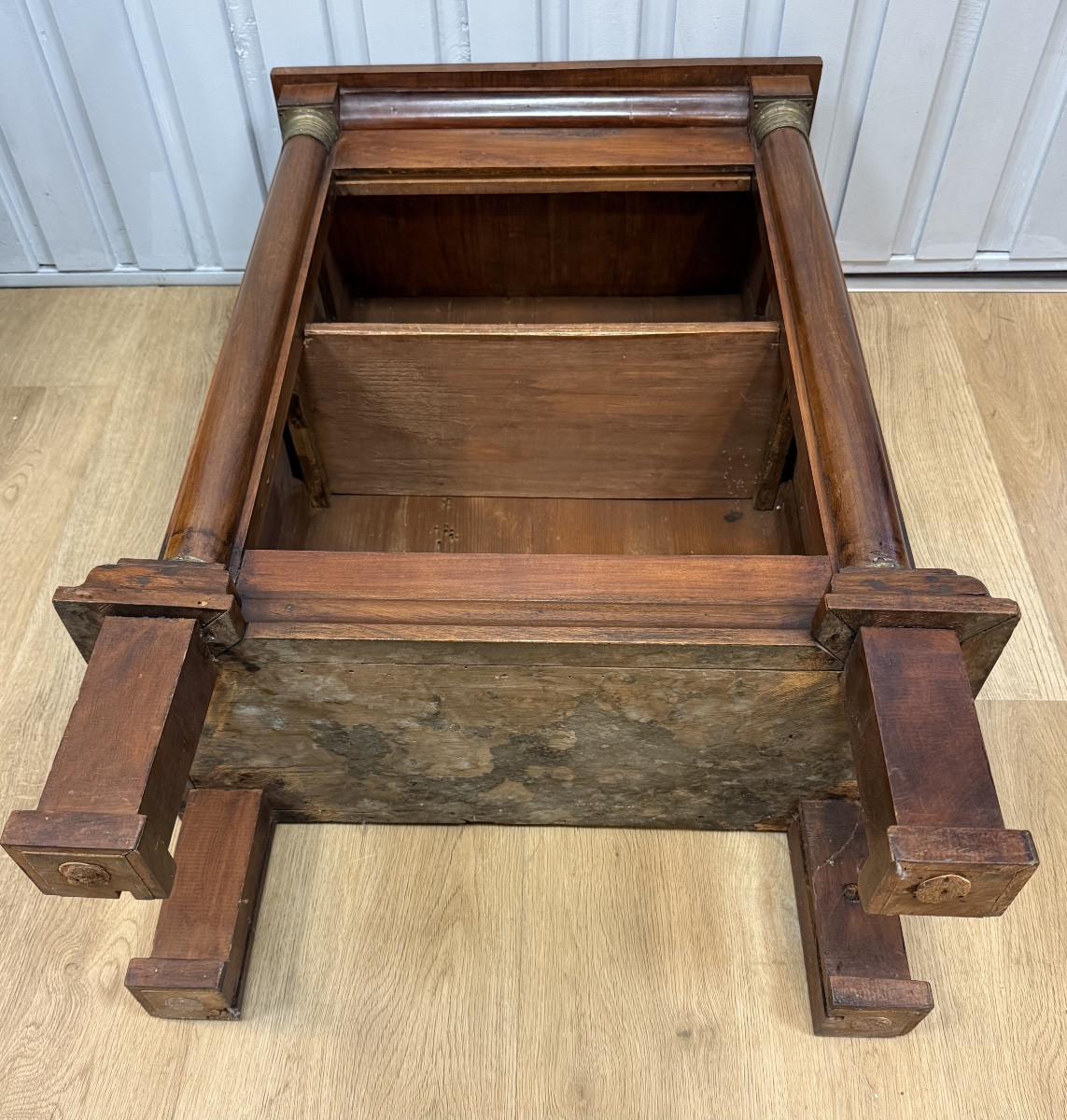 Empire Style Walnut Bookcase-photo-6