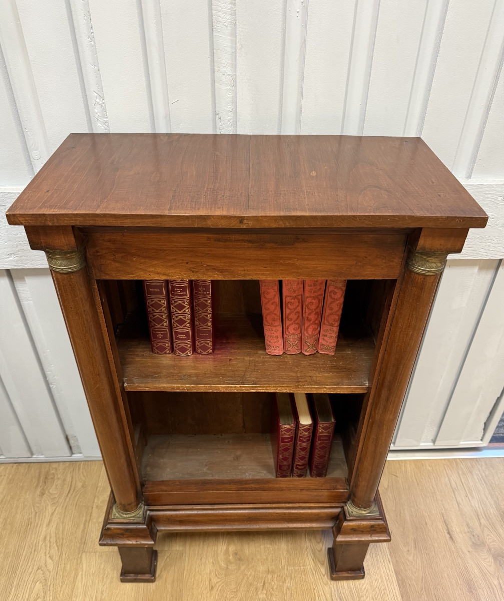 Empire Style Walnut Bookcase
