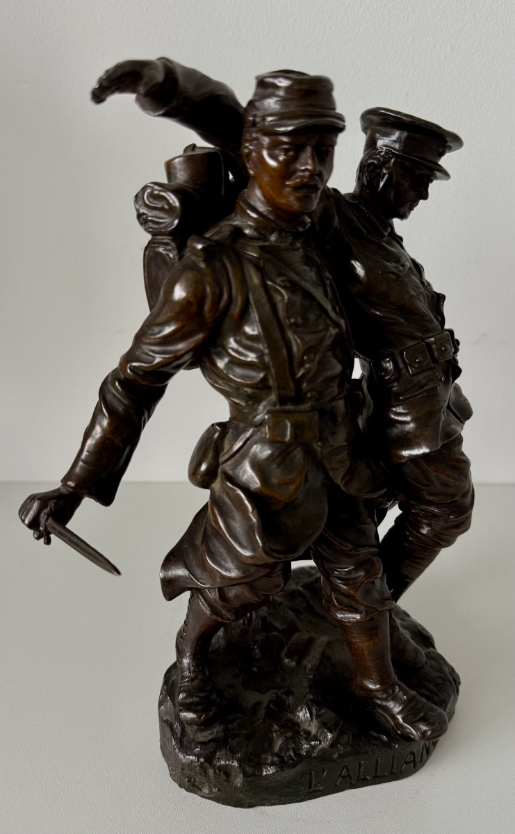 l alliance , sculpture en bronze-photo-4