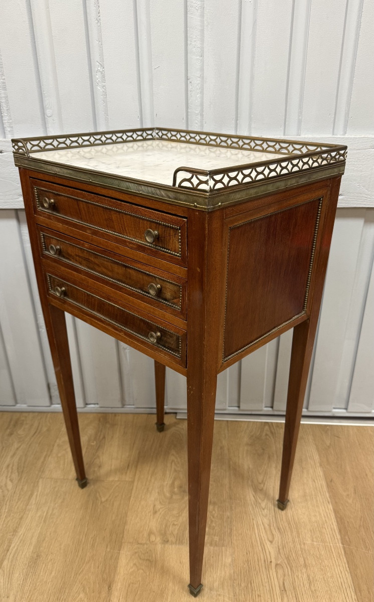 Petite table de style Directoire en acajou-photo-7