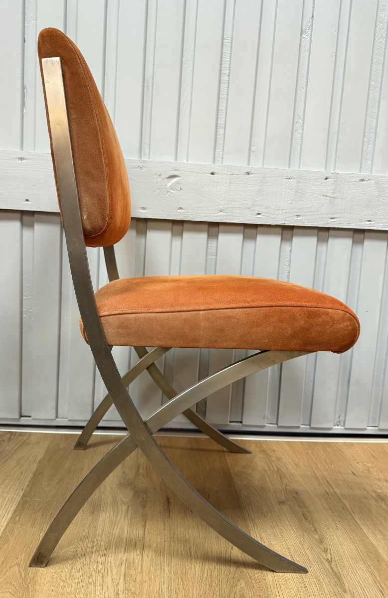 Suite de 4 chaise Paul Legeard-photo-4