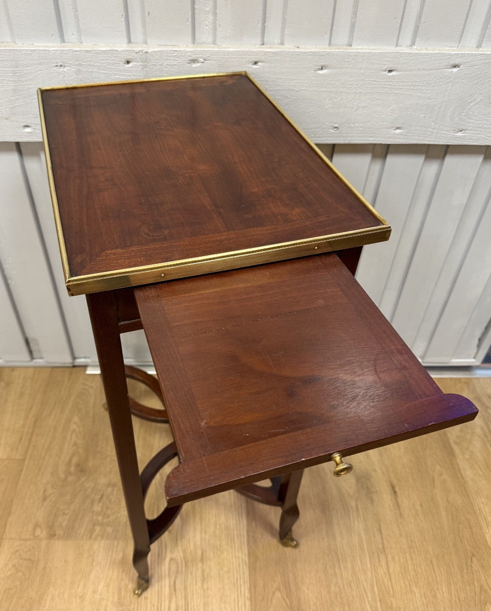 Petite table d appoint en acajou-photo-4