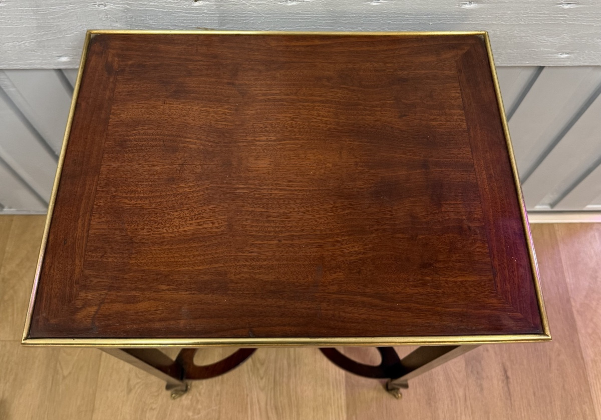 Petite table d appoint en acajou-photo-7