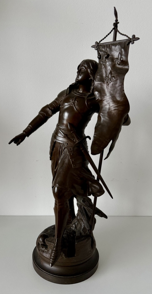Jeanne D’arc,  Sculpture en bronze-photo-2