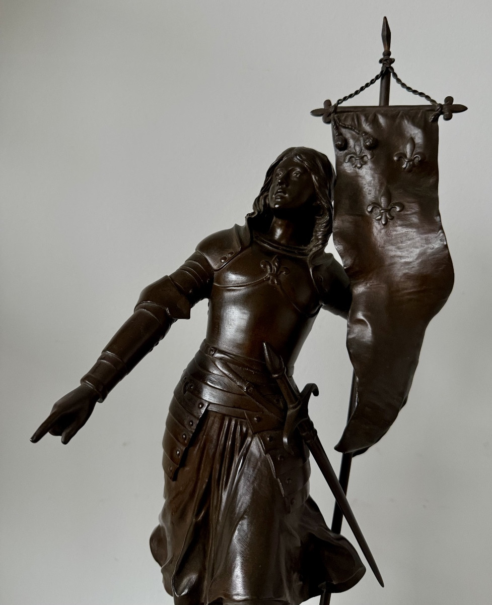 Jeanne D’arc,  Sculpture en bronze-photo-3